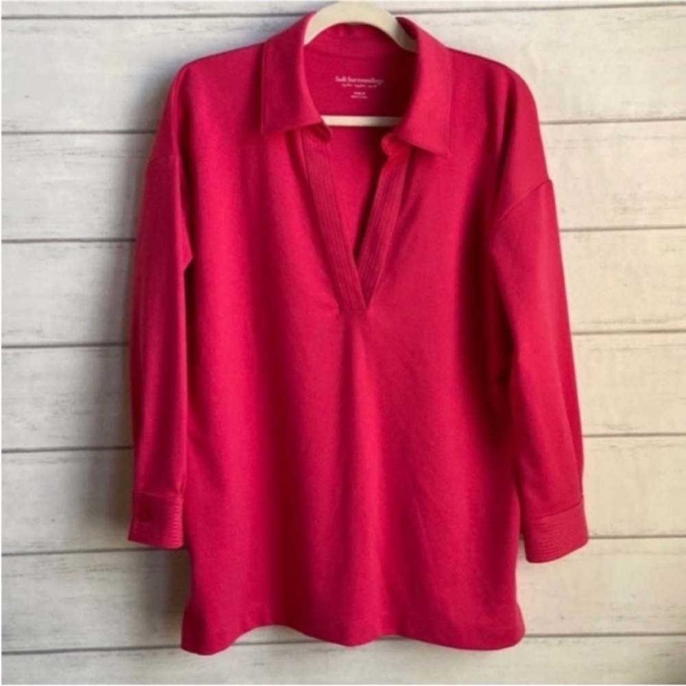 Soft Surroundings Pink Tunic top